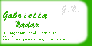 gabriella madar business card